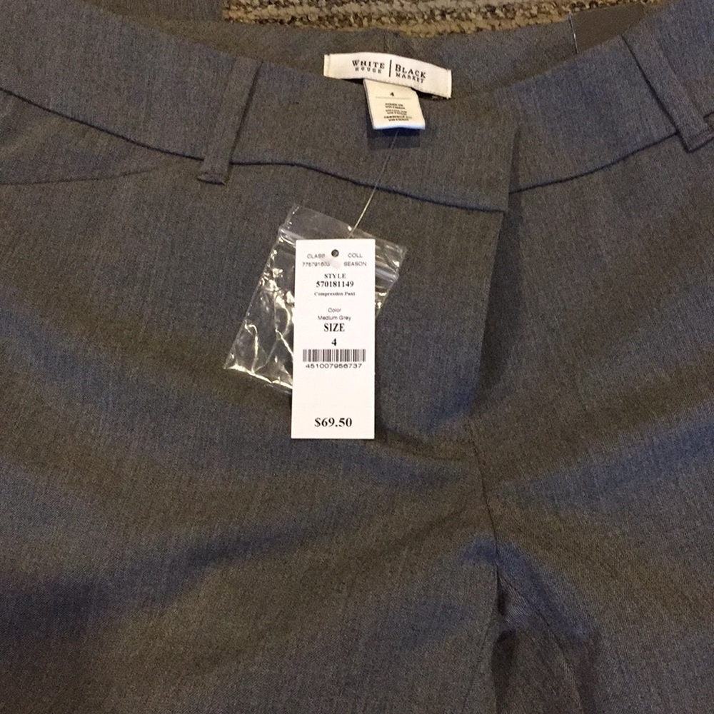 White House Black Market gray dress pants